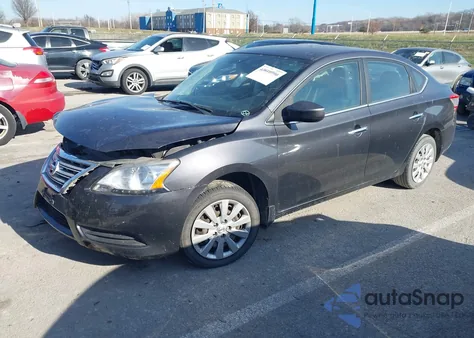 2014 Nissan Sentra Sv z USA, uszkodzony, nr VIN 3N1AB7AP7EY312075